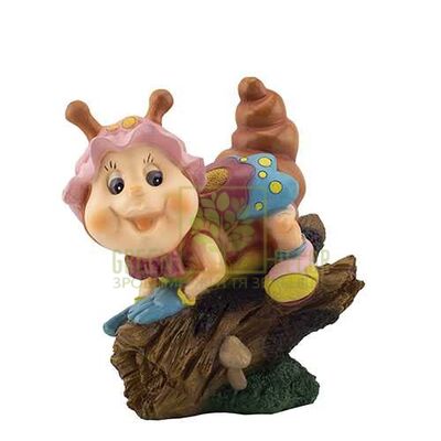 Гномы Садовая фигура Улитка на бревне от Україна |Green Decor