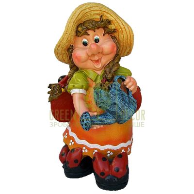 Садовый декор Садовая фигура ГНОМ Девочка с лейкой от Україна |Green Decor