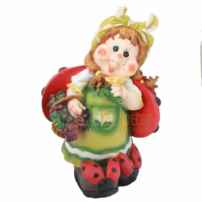 Гноми Садова фігура Гномик з кошиком чорниці від Україна |Green Decor