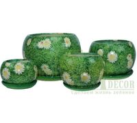 Горщик Premium Куля Маргаритка