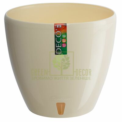 DECO Горшок для цветов DECO-TWIN 9 л крем от Santino |Green Decor