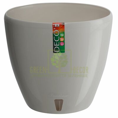 DECO Горщик для квітів DECO-TWIN 5,8 л пісочний від Santino |Green Decor