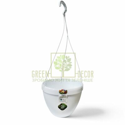 Автополив Вазон VISTA-M 3,8 л. подвесной белый от Santino |Green Decor