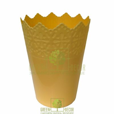 Ажурні Горщик для квітів КОРОНА-150 2 л крем від Україна |Green Decor
