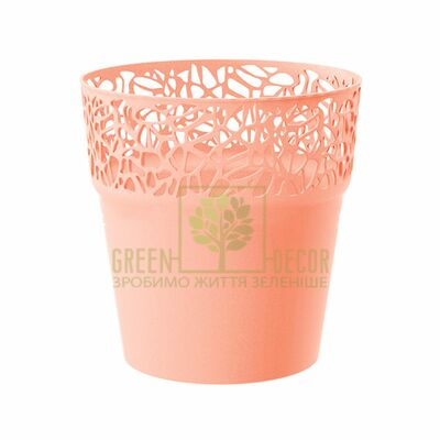 Ажурні Кашпо для квітів NATURO-17 1,9 л персиковий від Prosperplast |Green Decor
