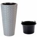 Маката 3D Горщик МАКАТА СЛІМ-40 сірий від Form-Plastic | Фото 1 