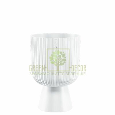 Рельефные Горшок для цветов Кели Мика мини-14 1,7 л белый от Form-Plastic |Green Decor