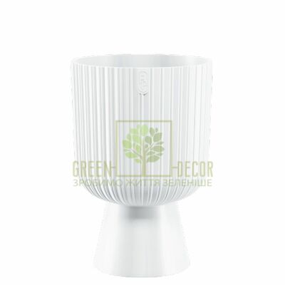 Рельєфні Горщик для квітів Келі Міка міні-18 3,7 л білий від Form-Plastic |Green Decor