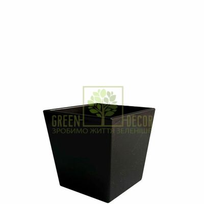Мини кашпо Мини кашпо Квадрат-6,5 0,2 л черный от Україна |Green Decor
