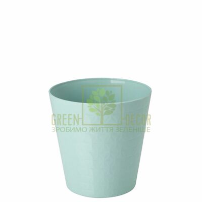 Рельєфні Горщик для квітів Діамант міні-11 0,7 л ментол від Form-Plastic |Green Decor