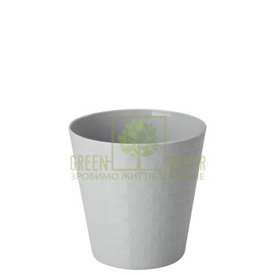Рельєфні Горщик для квітів Діамант міні-11 0,7 л платина від Form-Plastic |Green Decor