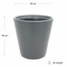 Горщики для квітів Горщик ВУЛКАНО XL 36 л антрацит від Form-Plastic | Фото 1 