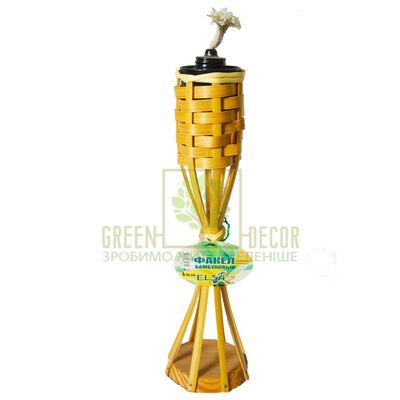 Декор з дерева Факел настільний 35 см від Україна |Green Decor