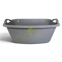 Миска 30 л прямоугольная пищевая серая
