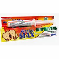 Шприц-гель от тараканов и муравьев Атака MAX, 20 мл