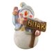 Новый Год и Рождество Снеговик с табличкой Вітаю от  Україна | Фото 1 