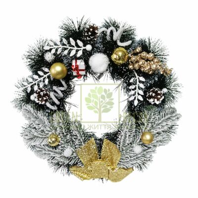 Новый Год и Рождество Венок новогодний сосна, 40 см от Китай |Green Decor