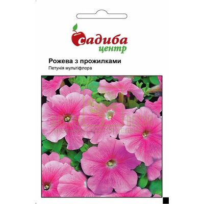 Петуния Петуния розовая с прожилками F2, 0,02 г, Садиба от Садиба |Green Decor