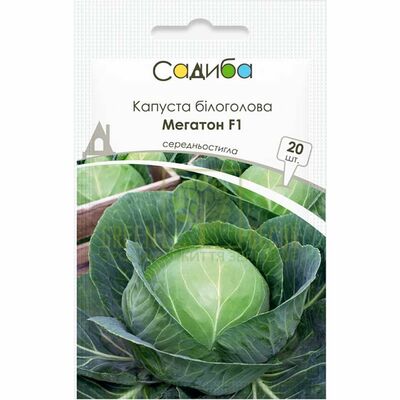 Капуста Капуста белокочанная Мегатон F1, 20 шт., Садиба от Садиба |Green Decor