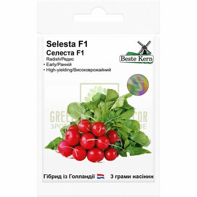 Редис Редис Селеста F1 3 г, Beste Kern від GL Seeds |Green Decor